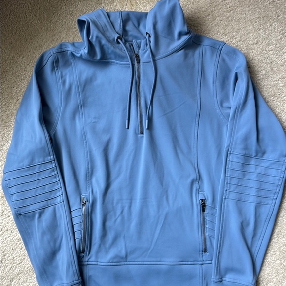 Athleta Blue Hoodie Sweatshirt - Picture 1 of 3